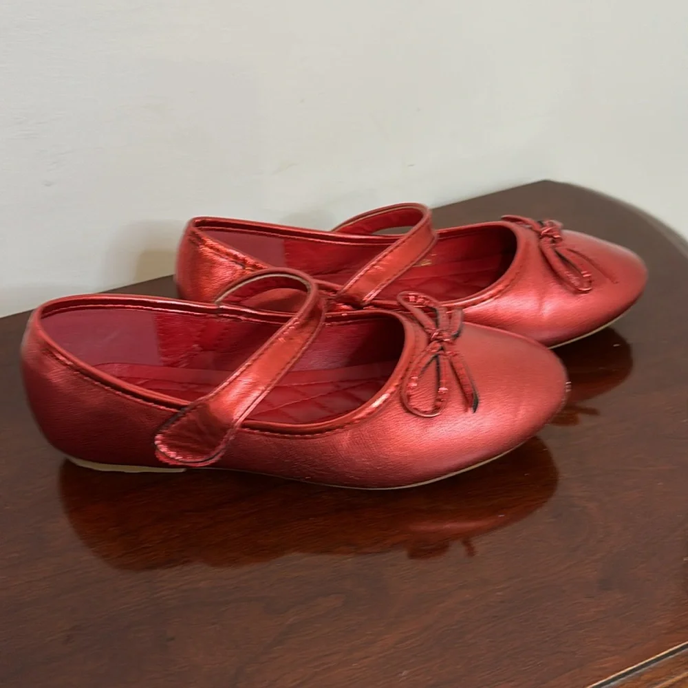 Utopia little girls, red shoes size 13